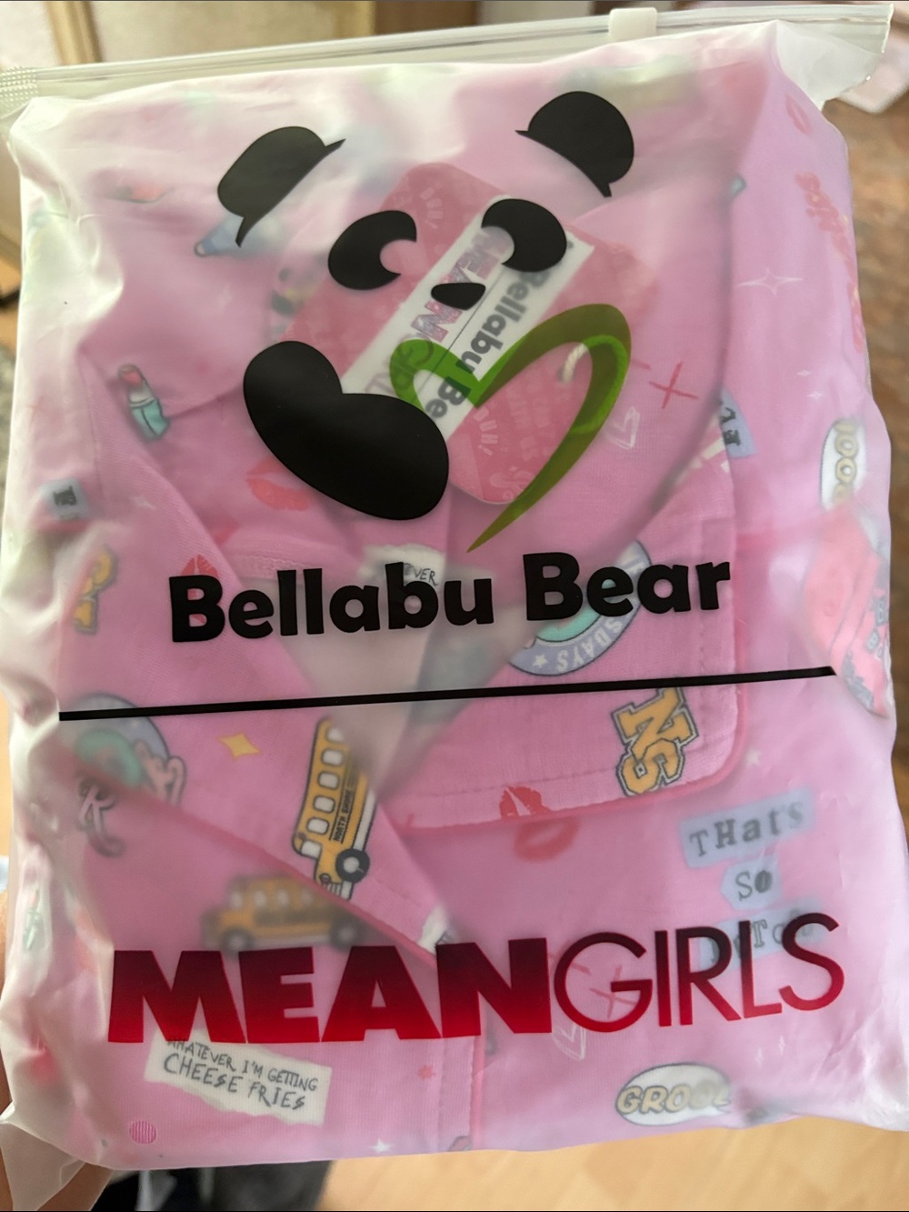 Women's Pink 'Mean Girls' Pajama Set
